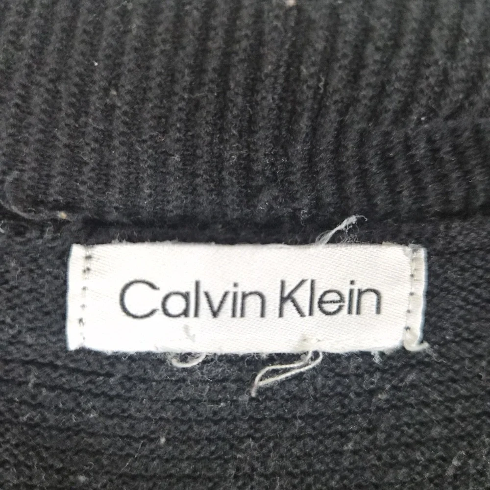 Calvin Klein‎ Womens Longline Cardigan Knee Length Colorblock Open Front Sweater